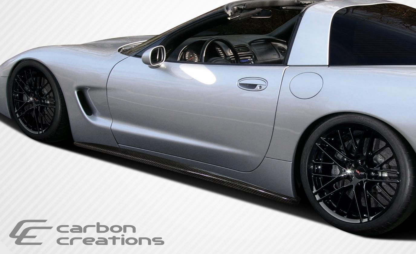 1997-2004 Chevrolet Corvette Carbon Creations AC Edition Carbon Fiber Side Skirts - Image 2