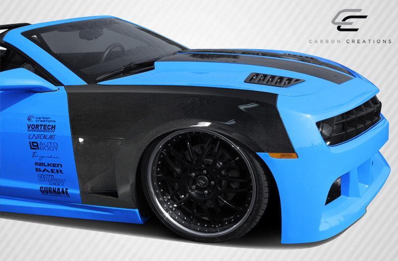 2010-2015 Chevrolet Camaro Carbon Creations Tjin Carbon Fiber Fender - Image 6