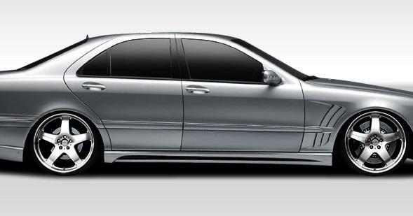 2000-2006 Mercedes S Class Duraflex W-2 Side Skirts - Image 1