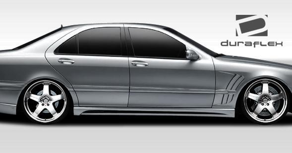 2000-2006 Mercedes S Class Duraflex W-2 Side Skirts - Image 2