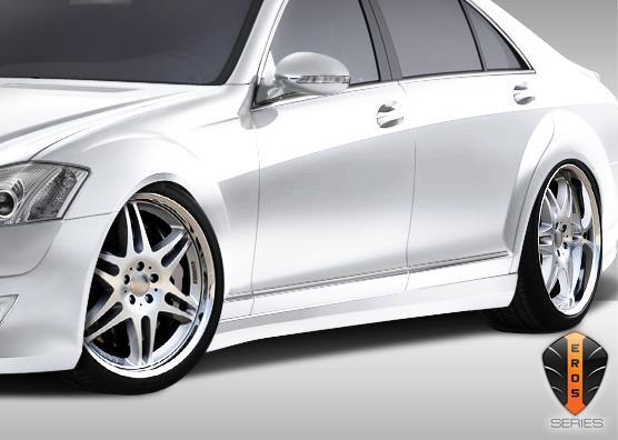 2007-2013 Mercedes S Class Duraflex Eros Version 1 Side Skirts - Image 1