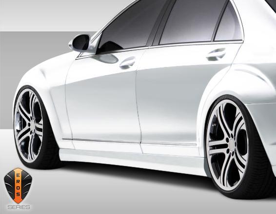 2007-2013 Mercedes S Class Duraflex Eros Version 1 Side Skirts - Image 2