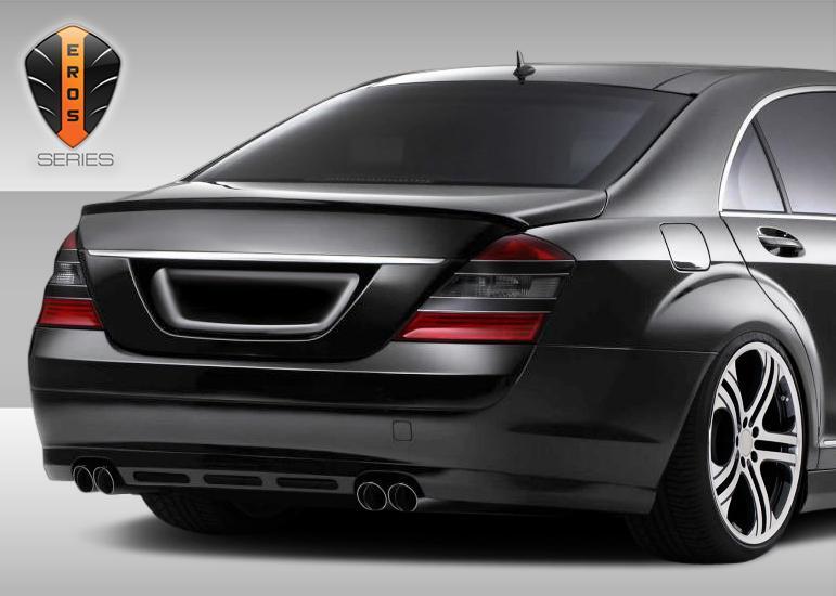 2007-2009 Mercedes S Class Duraflex Eros Version 1 Rear Lip - Image 2
