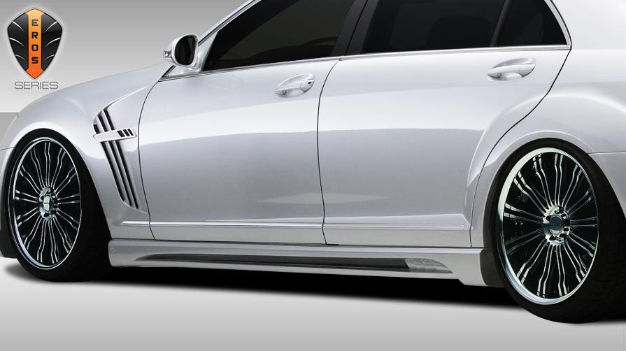 2007-2013 Mercedes S Class Duraflex Eros Version 2 Side Skirts - Image 2