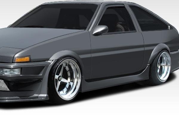 1984-1987 Toyota Corolla Duraflex MB-R Side Skirts - Image 1