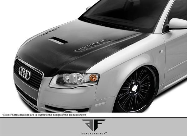 2006-2008 Audi A4 Aero Function AF-1 Carbon Fiber Hood - Image 1