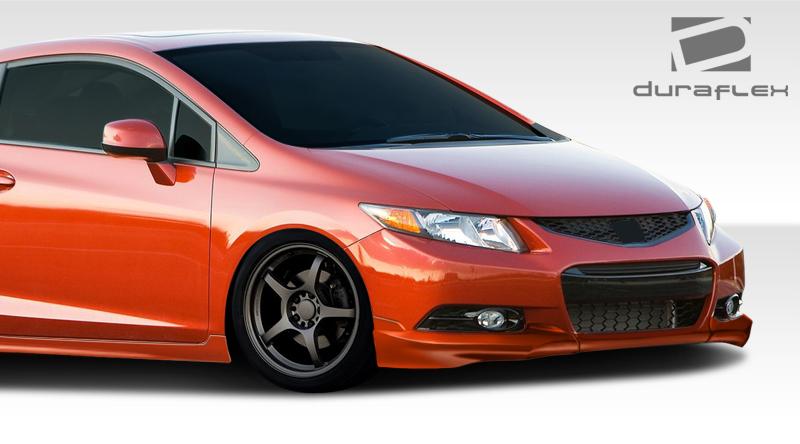 2012-2013 Honda Civic Duraflex H-Sport Front Lip - Image 6