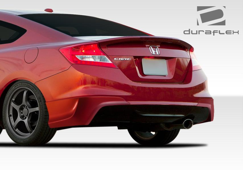 2012-2013 Honda Civic Duraflex H-Sport Rear Lip - Image 2