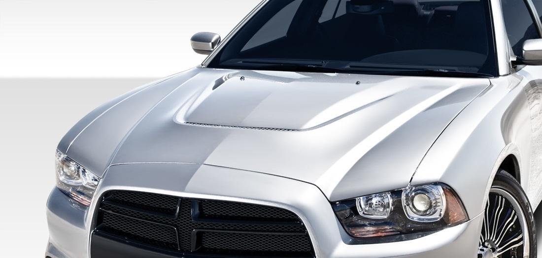 2011-2014 Dodge Charger Duraflex SRT Look Hood - Image 1