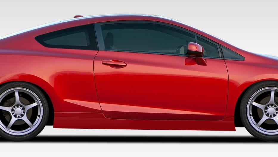 2012-2015 Honda Civic Duraflex Bisimoto Side Skirts - Image 1