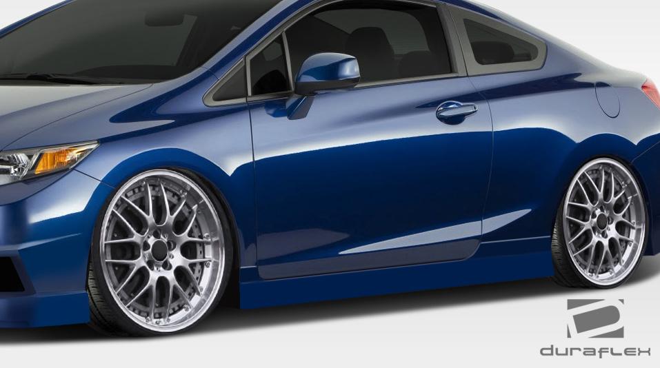 2012-2015 Honda Civic Duraflex Bisimoto Side Skirts - Image 3