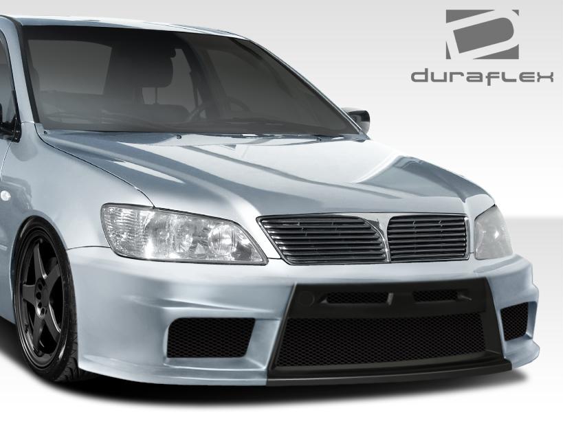 2002-2003 Mitsubishi Lancer Duraflex Evo X Look Front Bumper - Image 2