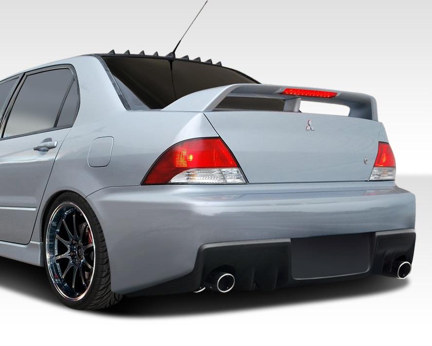 2002-2003 Mitsubishi Lancer Duraflex Evo X Look Rear Bumper - Image 1