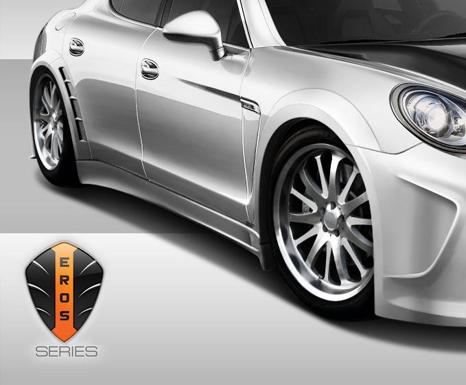 2010-2015 Porsche Panamera Duraflex Eros Version 4 Side Skirts - Image 3