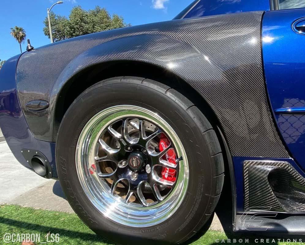 1997-2004 Chevrolet Corvette Carbon Creations ZR Edition Carbon Fiber Fender - Image 4