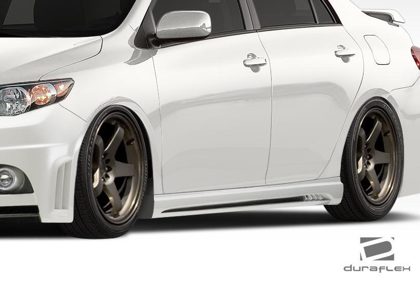2009-2013 Toyota Corolla Duraflex W-1 Side Skirts - Image 2