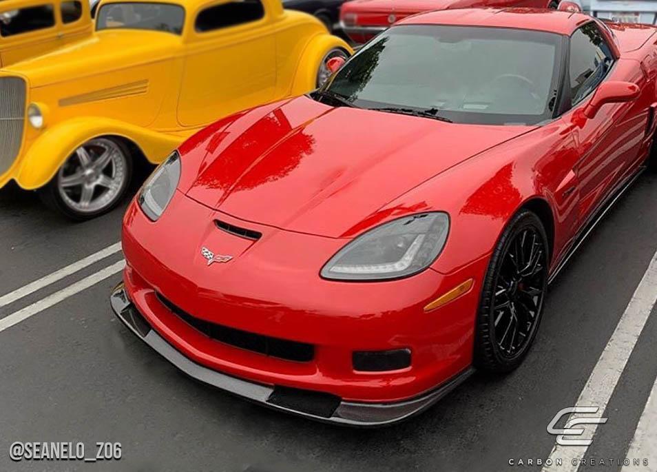 2005-2013 Chevrolet Corvette Carbon Creations GT500 Carbon Fiber Front Lip - Image 3