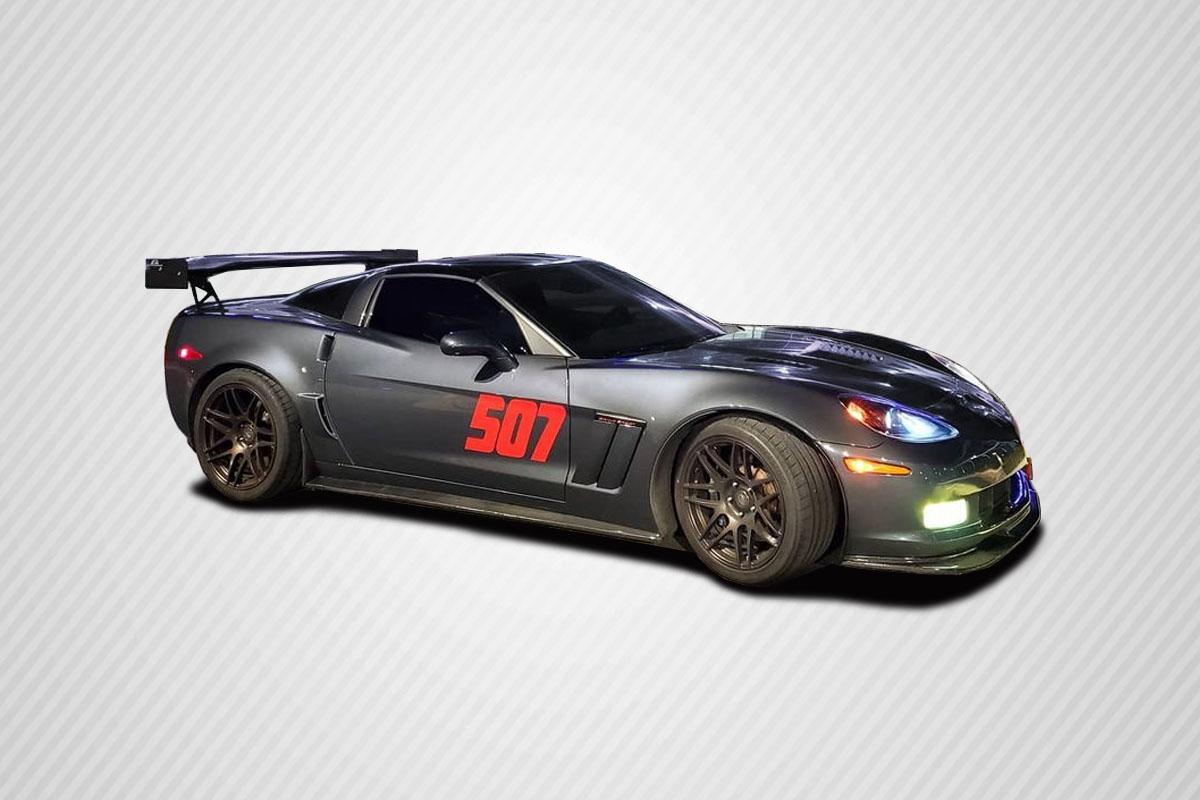 2005-2013 Chevrolet Corvette Carbon Creations GT500 Carbon Fiber Side Skirts - Image 1