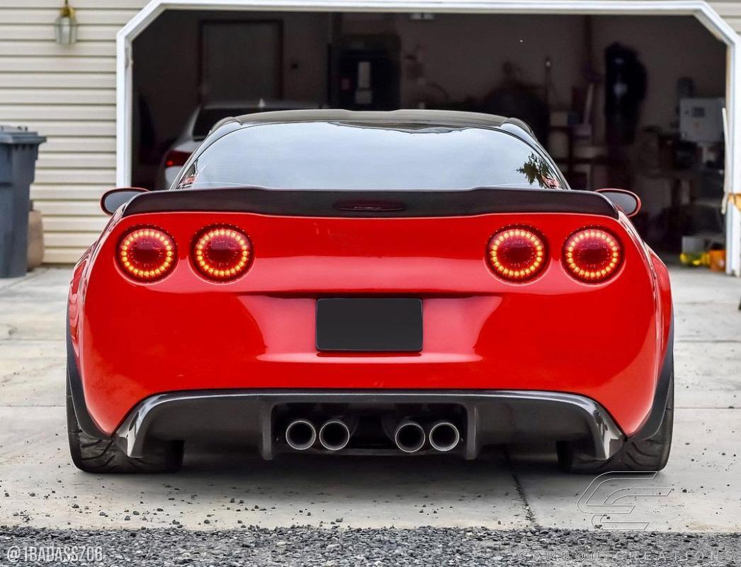 2005-2013 Chevrolet Corvette Carbon Creations GT500 Carbon Fiber Rear Lip - Image 2