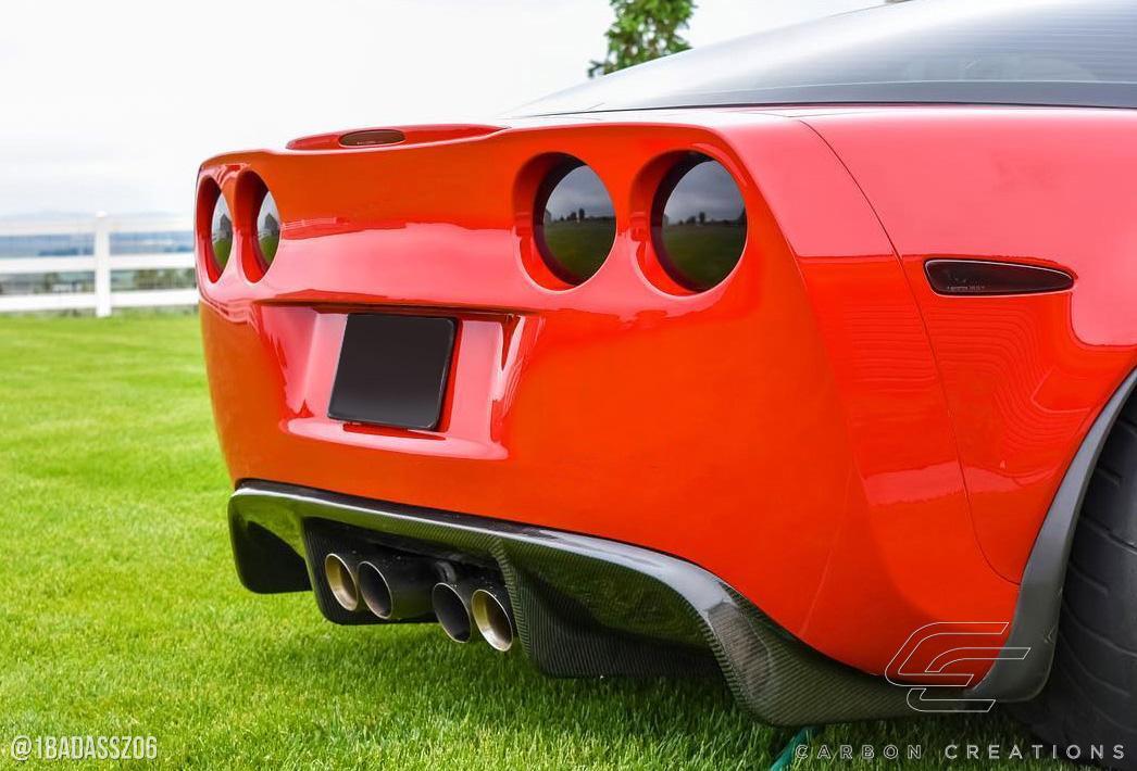 2005-2013 Chevrolet Corvette Carbon Creations GT500 Carbon Fiber Rear Lip - Image 3