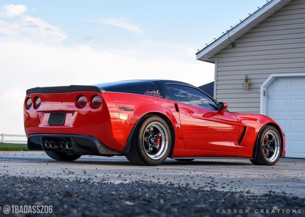 2005-2013 Chevrolet Corvette Carbon Creations GT500 Carbon Fiber Rear Lip - Image 4