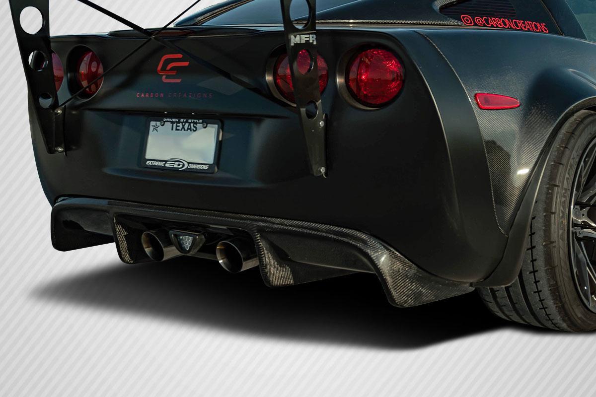 2005-2013 Chevrolet Corvette Carbon Creations GT500 Carbon Fiber Rear Lip - Image 5