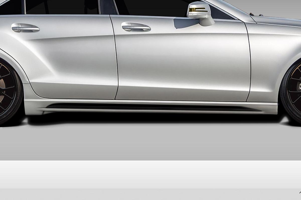 2012-2015 Mercedes CLS Duraflex Eros Version 1 Side Skirts - Image 2
