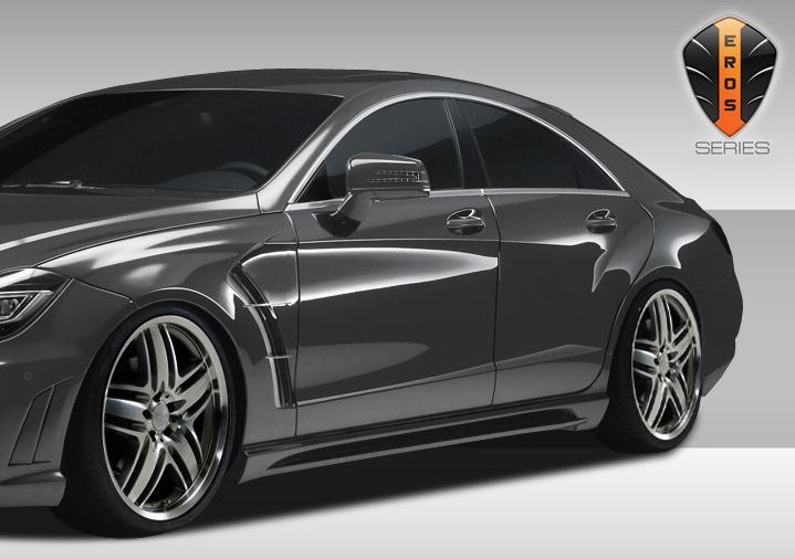 2012-2015 Mercedes CLS Duraflex Eros Version 1 Side Skirts - Image 3