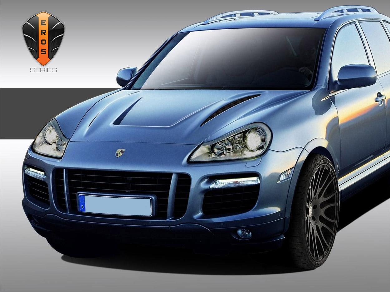 2003-2010 Porsche Cayenne Duraflex Eros Version 2 Hood - Image 2
