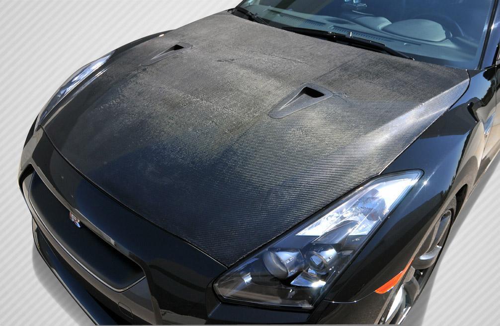 2009-2016 Nissan GTR Carbon Creations OEM Look Carbon Fiber Hood - Image 1