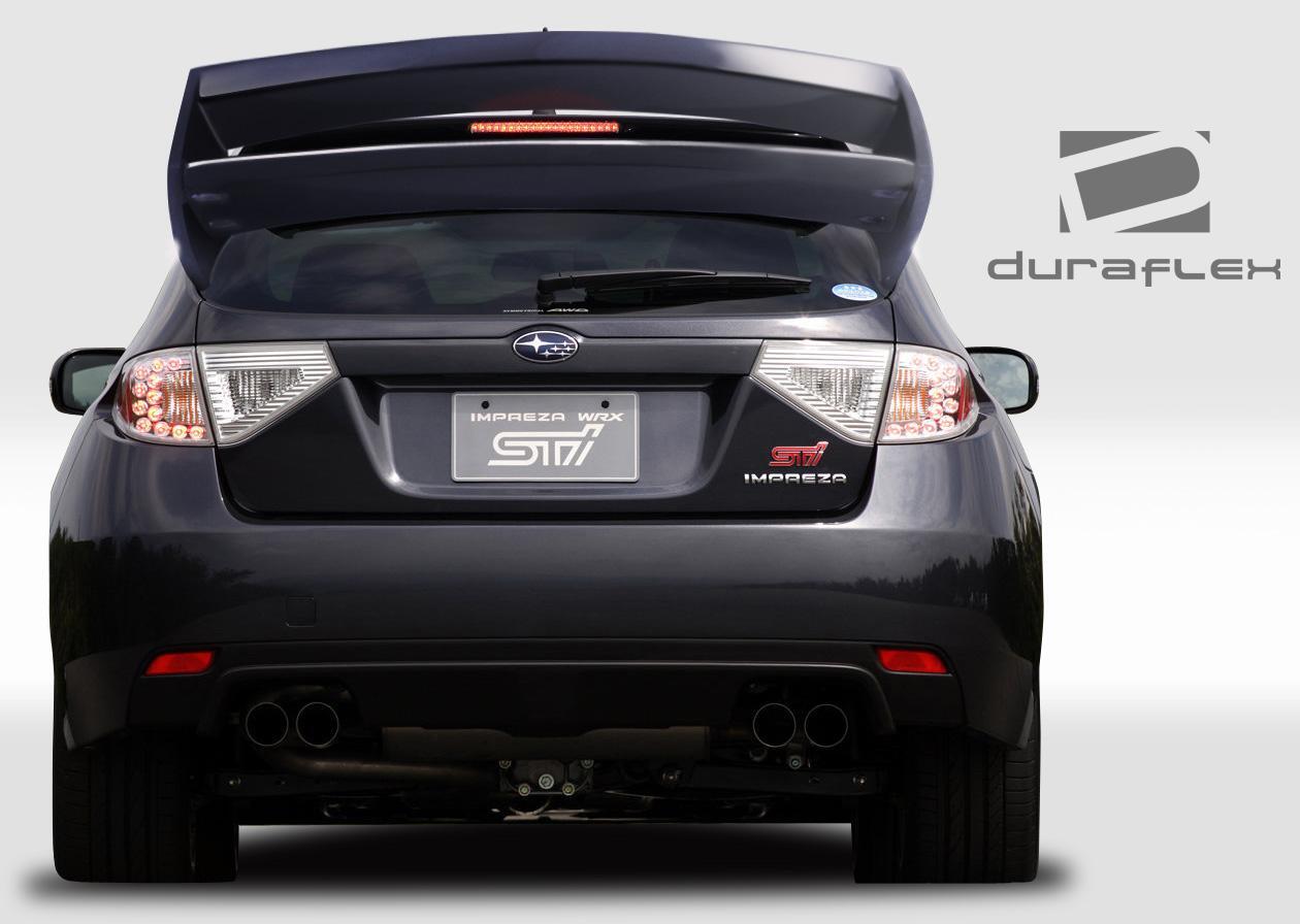 2008-2014 Subaru Impreza Duraflex WRC Look Rear Wing - Image 2