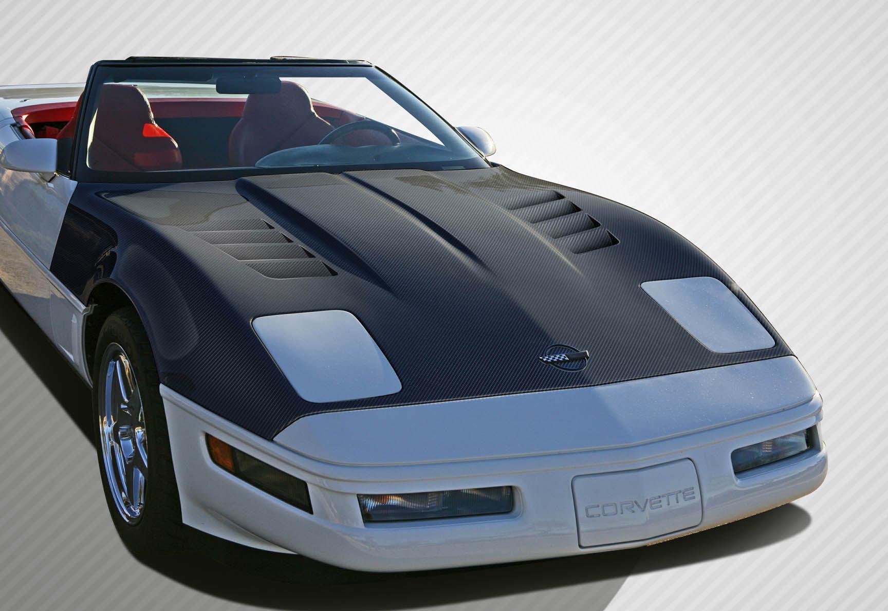 1985-1996 Chevrolet Corvette Carbon Creations GT Racing Carbon Fiber Hood - Image 1