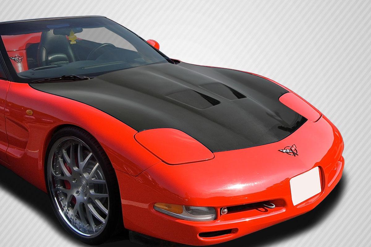 1997-2004 Chevrolet Corvette Carbon Creations GT Concept Carbon Fiber Hood - Image 1