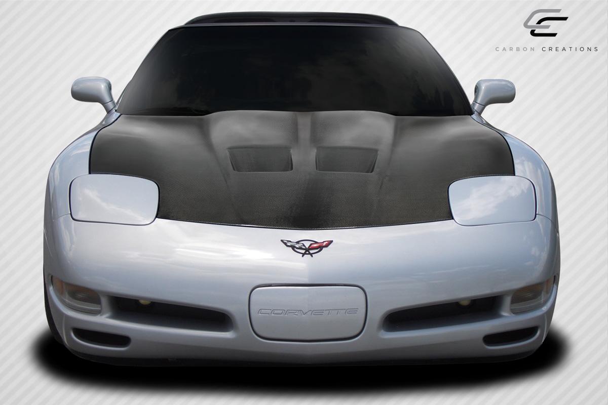 1997-2004 Chevrolet Corvette Carbon Creations GT Concept Carbon Fiber Hood - Image 2