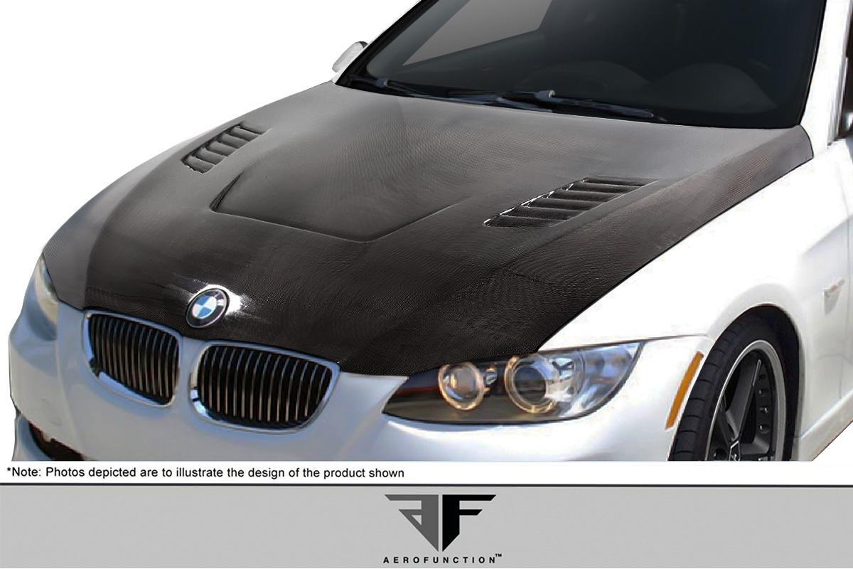 2007-2010 BMW 3 Series Aero Function AF-1 Carbon Fiber Hood - Image 2