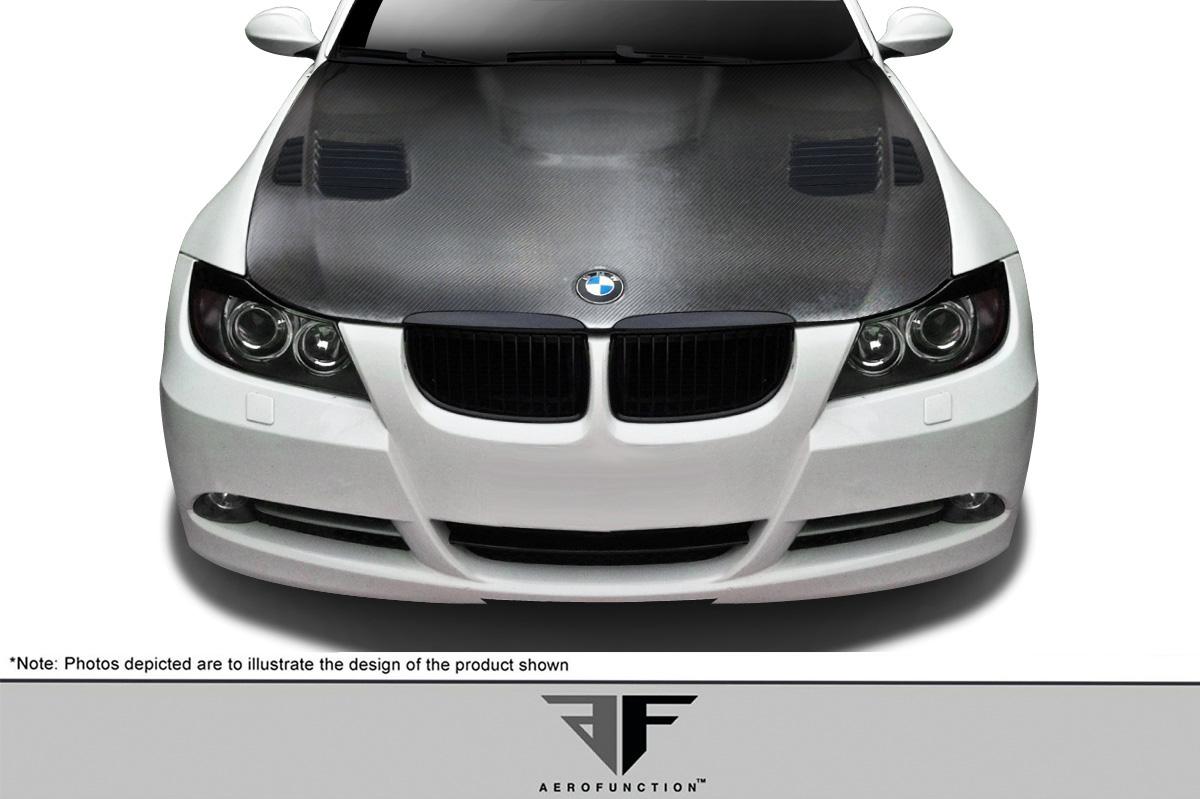 2006-2008 BMW 3 Series Aero Function AF-1 Carbon Fiber Hood - Image 2