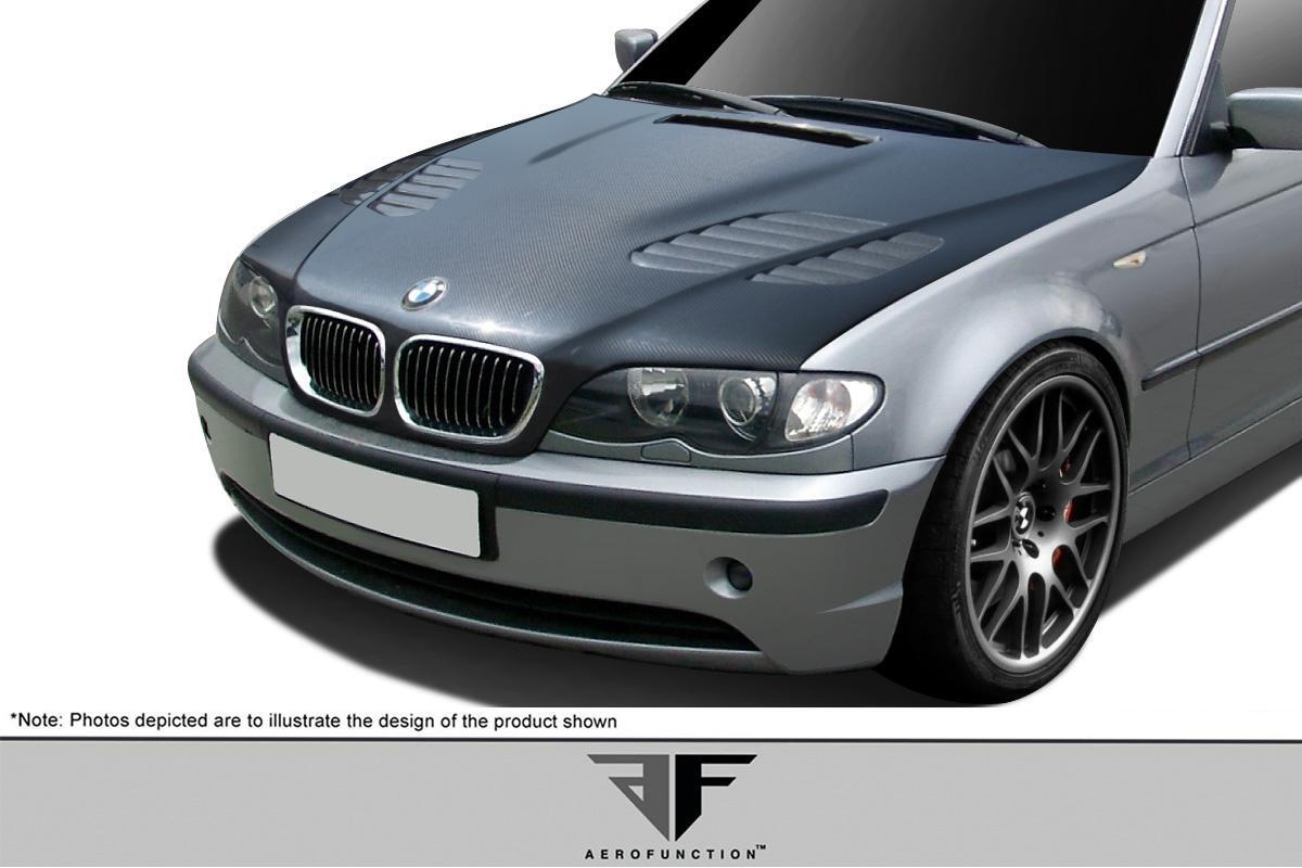 2002-2005 BMW 3 Series Aero Function AF-2 Carbon Fiber Hood - Image 2