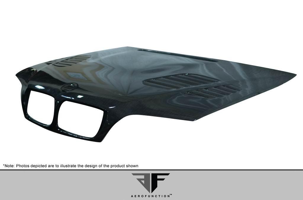 2002-2005 BMW 3 Series Aero Function AF-2 Carbon Fiber Hood - Image 3
