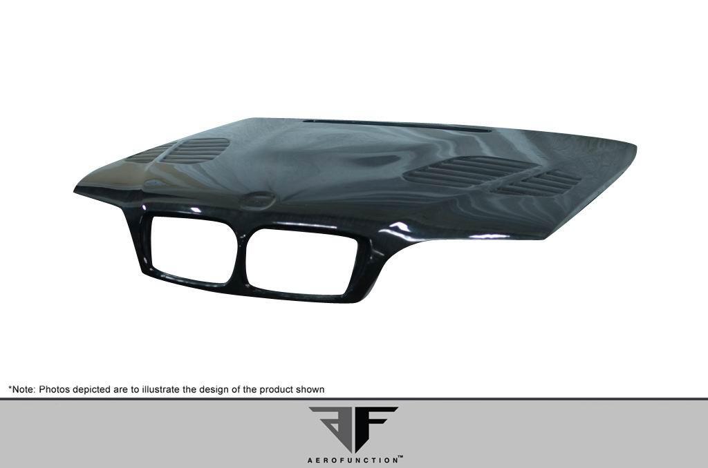 2002-2005 BMW 3 Series Aero Function AF-2 Carbon Fiber Hood - Image 4