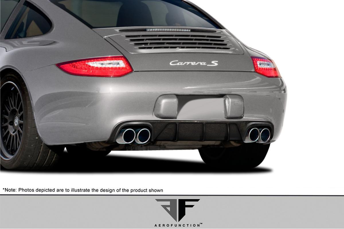 2009-2011 Porsche 997 Aero Function AF-2 Carbon Fiber Rear Lip - Image 2