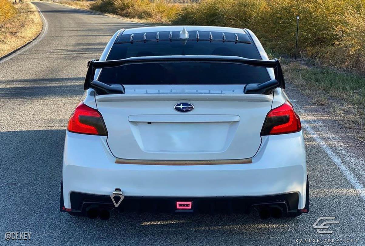 2008-2011 Subaru Impreza Carbon Creations STI Look Carbon Fiber Rear Wing - Image 2