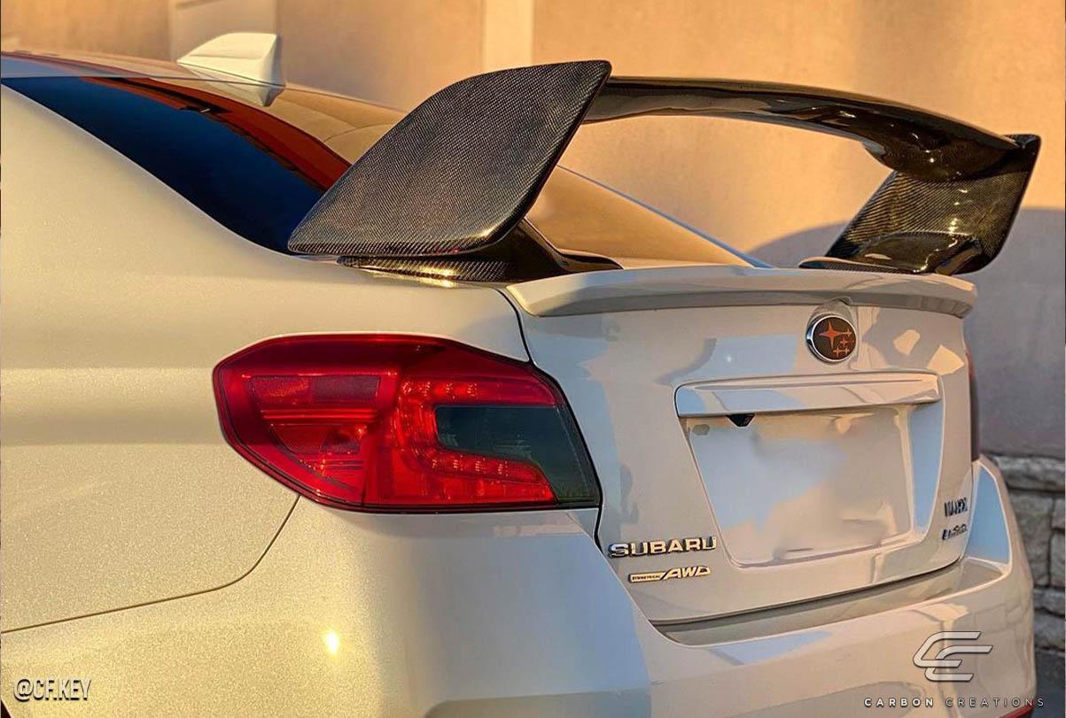 2008-2011 Subaru Impreza Carbon Creations STI Look Carbon Fiber Rear Wing - Image 3