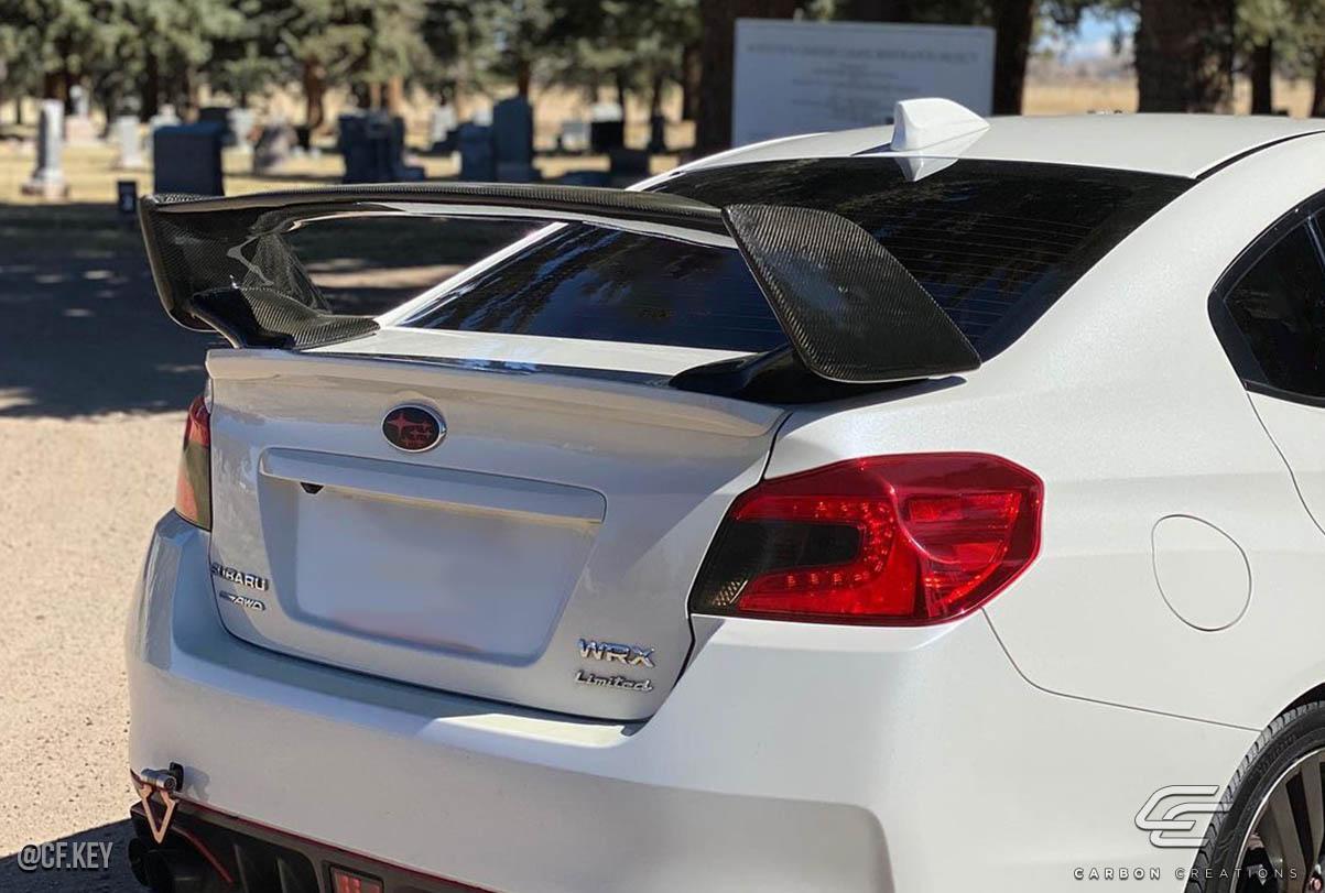 2008-2011 Subaru Impreza Carbon Creations STI Look Carbon Fiber Rear Wing - Image 4