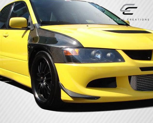 2003-2006 Mitsubishi Evolution Carbon Creations OEM Look Carbon Fiber Fender - Image 2