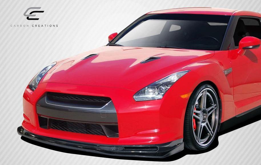 2009-2011 Nissan GTR Carbon Creations Eros Version 5 Carbon Fiber Front Lip - Image 2