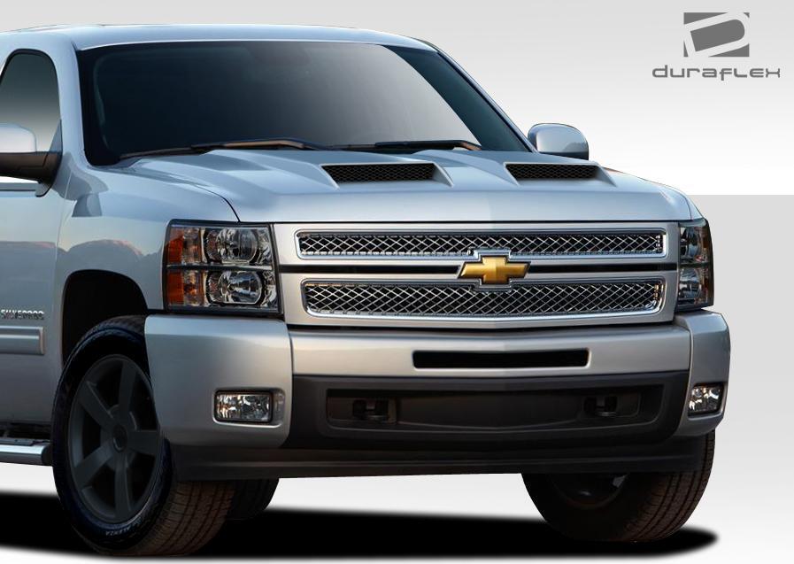 2007-2013 Chevrolet Silverado Duraflex CVX Hood - Image 2