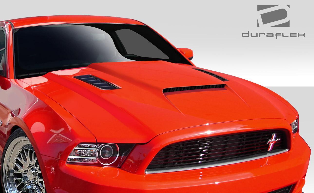 2013-2014 Ford Mustang Duraflex CVX Hood - Image 2