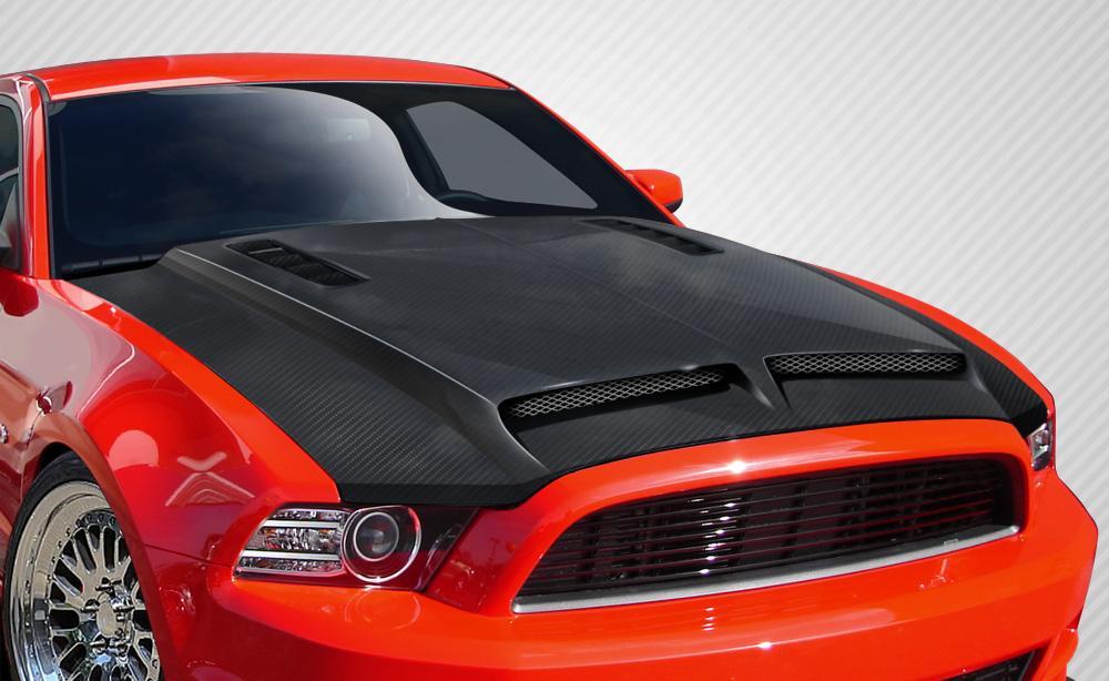2013-2014 Ford Mustang Carbon Creations GT500 Carbon Fiber Hood - Image 1
