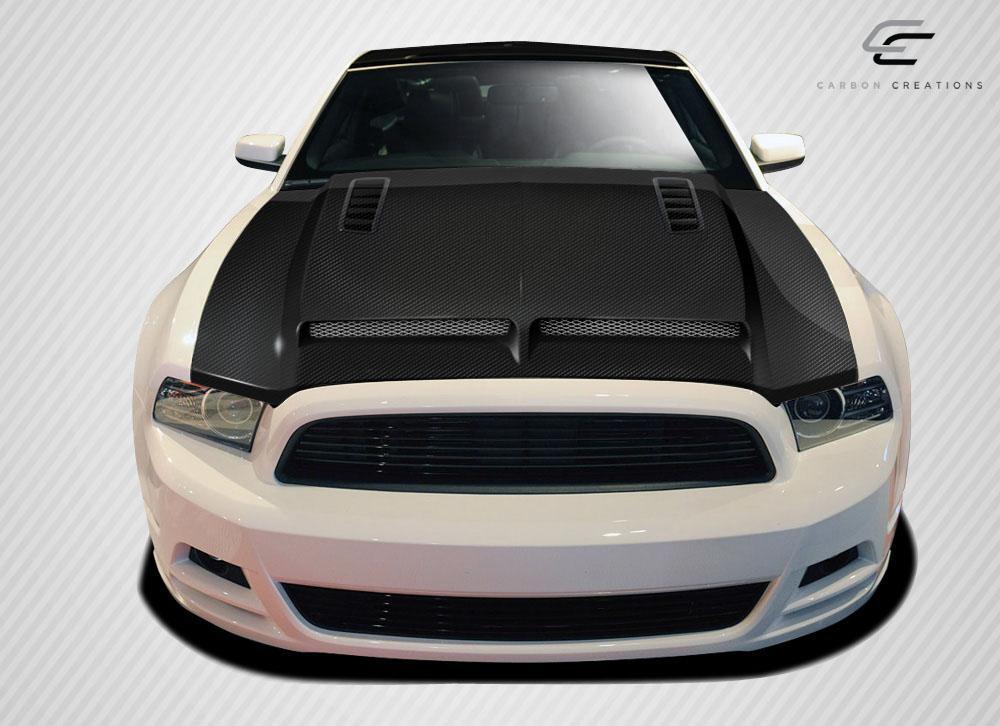 2013-2014 Ford Mustang Carbon Creations GT500 Carbon Fiber Hood - Image 2
