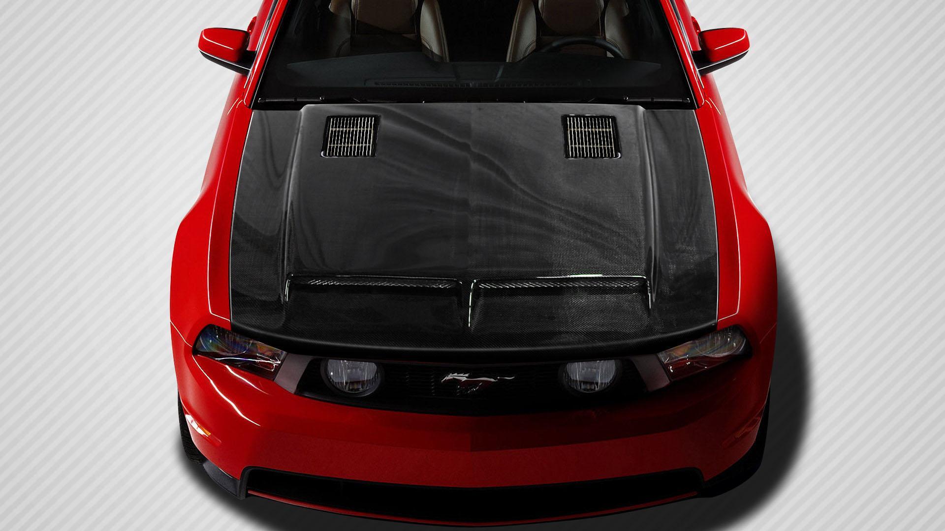 2010-2012 Ford Mustang Carbon Creations GT500 Carbon Fiber Hood - Image 1